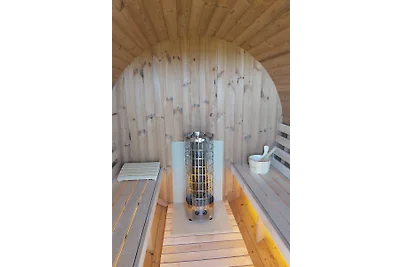 Ferienhaus Taja mit Fasssauna