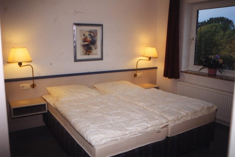 Slaapkamer met tweepersoonsbed