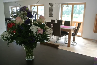 Ferienhaus Baumberger mit Privatsauna und Panoramablick in die Alpen