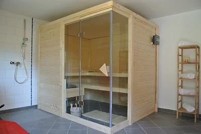 Ferienhaus Baumberger mit Privatsauna und Panoramablick in die Alpen