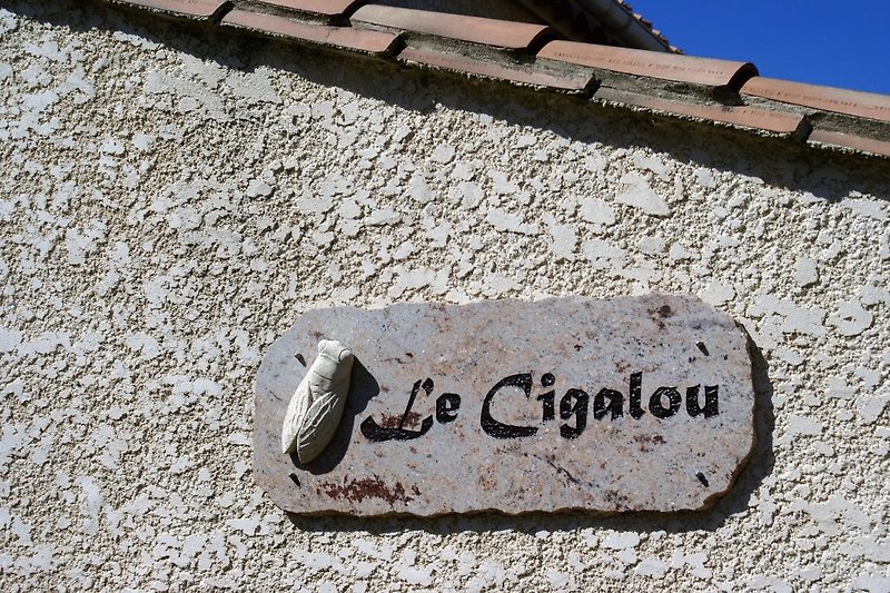 Namensschild: Le Cigalou