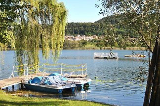 HOUSE FRONT LAKE with private beach