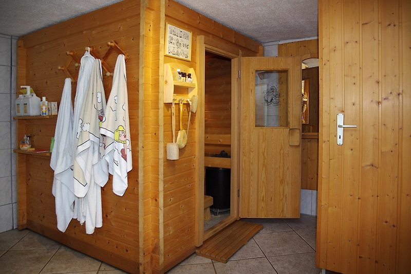 Sauna im Haupthaus