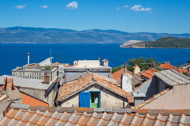View over the rooftops of Vrbnik