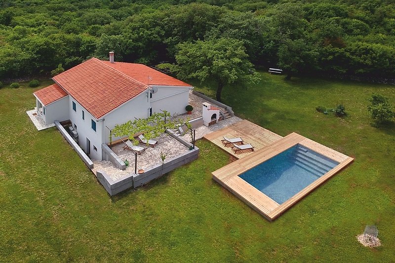 House Majavec with a pool