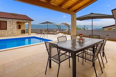 Villa Vista with a pool, sea view