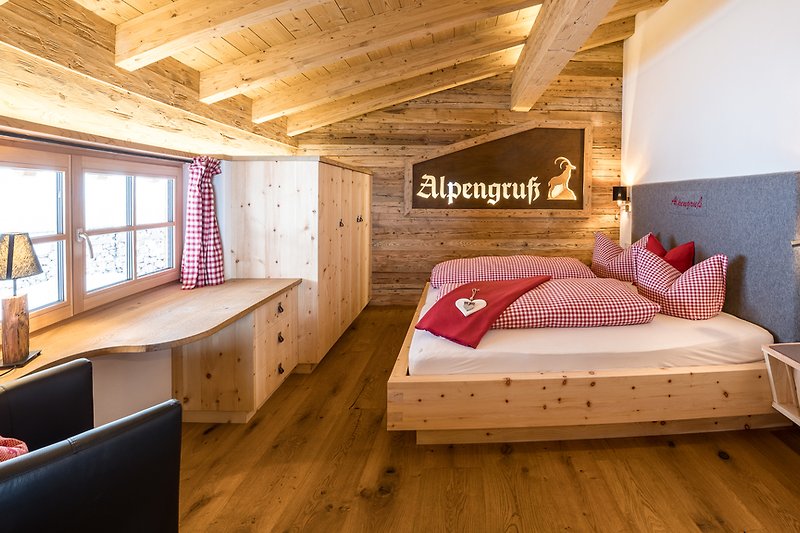 Small mountain hut bedroom