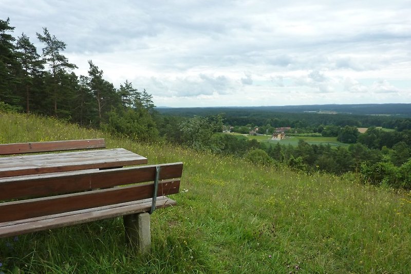 Vista de la montaña Hausberg Hohe Leite