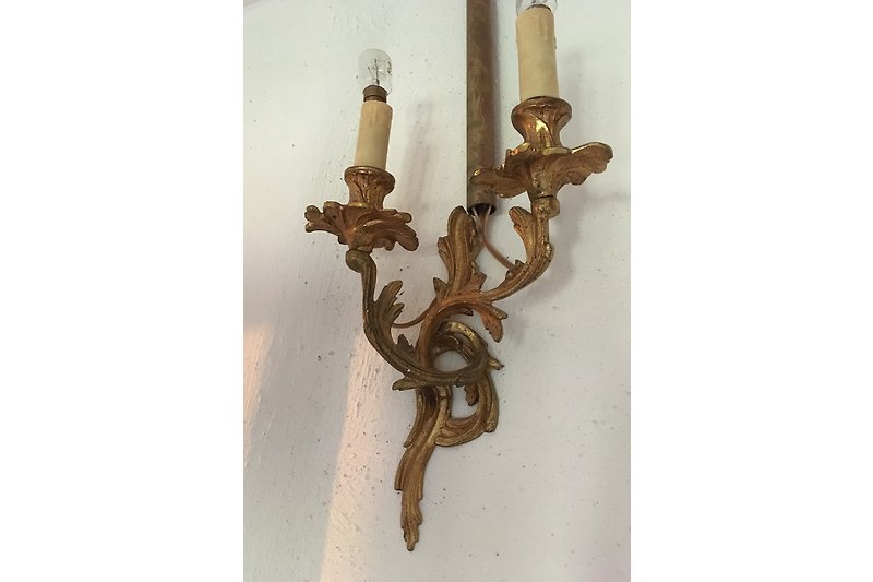 antieke wandlamp