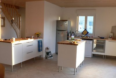 La maison bleue am Meer