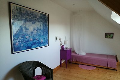 La maison bleue am Meer