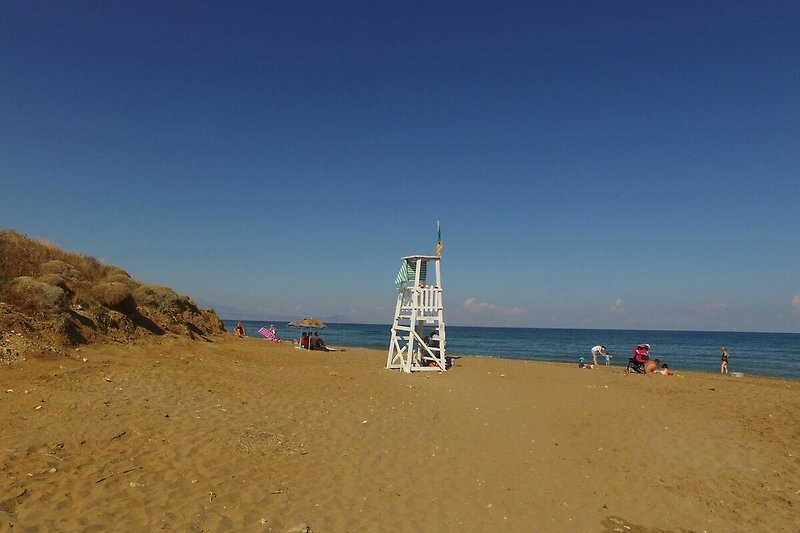 Beach of Sfakaki, ca. 4km away