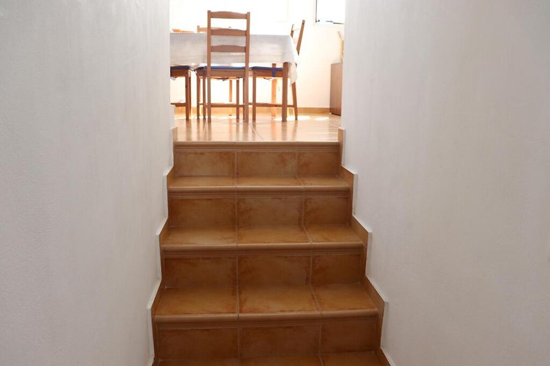 Staircase to the living room