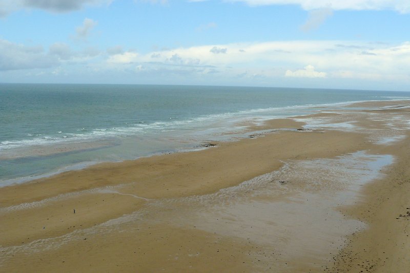 Blick vom Cap de Carteret auf den Strand
