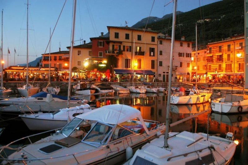 Brenzone with its scenic harbour and excellent fish restaurants