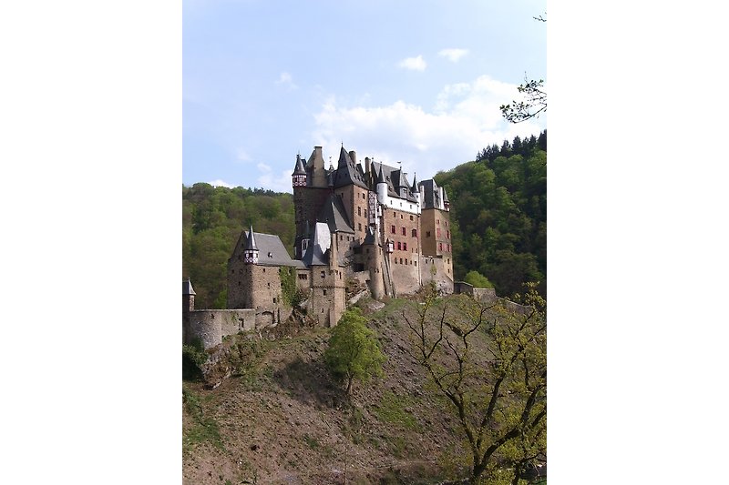 Burg Eltz, das Märchenschloss, versteckt  mitten im Wald des Elzbachtals.