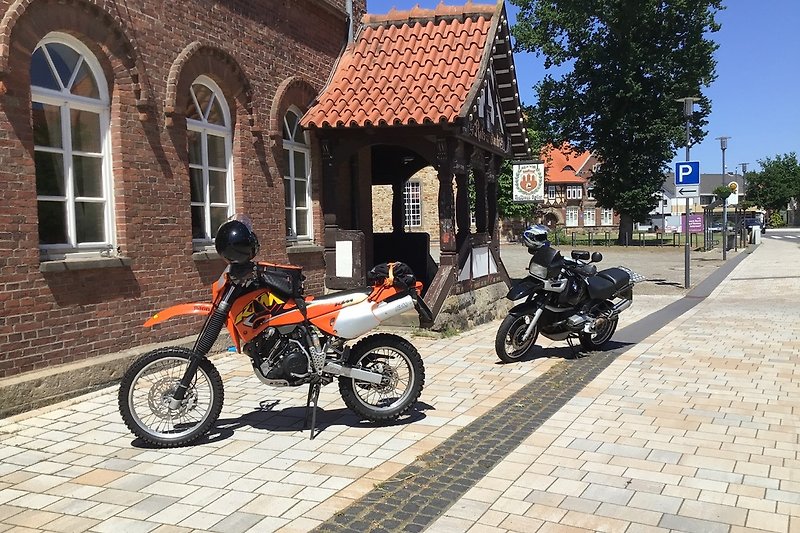 Mit dem Motorrad in Rehburg