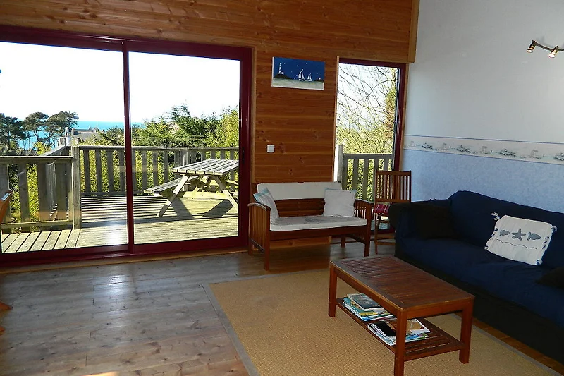 Wohnzimmer mit Meerblick