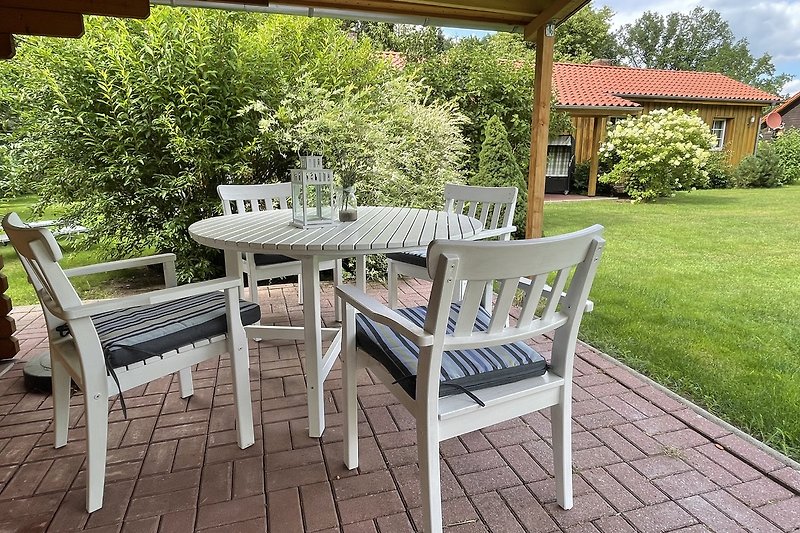 Sitzecke Gartenhaus