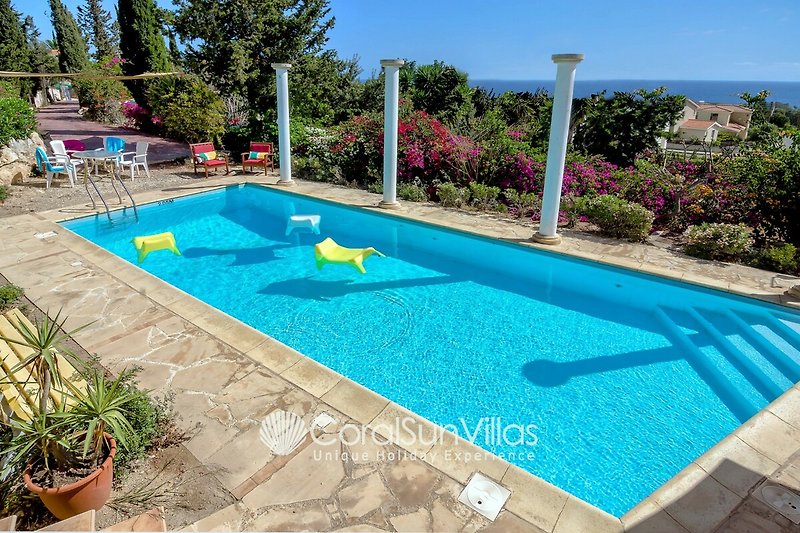 The pool of The villa DIONYSUS TRANQUIL