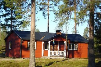 Haus am Lachsfluß in Lappland