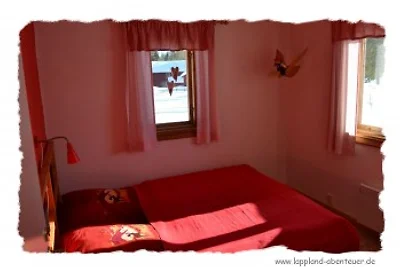 Haus am Lachsfluß in Lappland