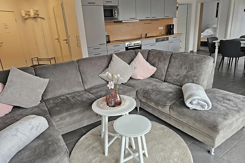 Schlafsofa im Wohnzimmer Heimathafen