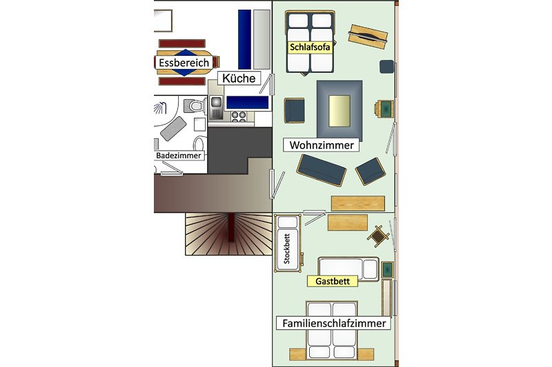 Extended Floor Plan with extra beds