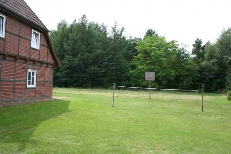 Playground behind the house