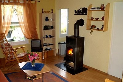 Apartment with fireplace and sauna
