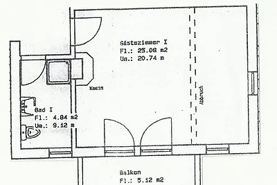 appartamento fronte mare Koje con balcone