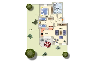 Ferienwohnung "Waldblick 3" Paulus
