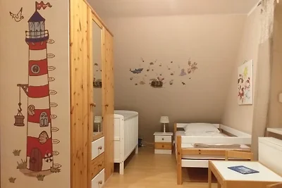 Fhaus Wattläufer, Sauna, Kaminofen