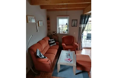 Fhaus Wattläufer, Sauna, Kaminofen