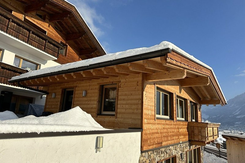 Holiday House Chaletl Schlossblick in Winter