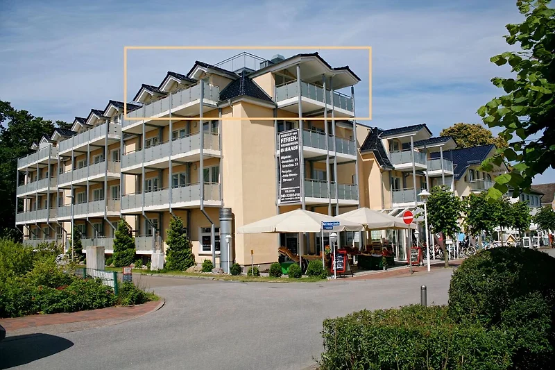Gezicht op het huis