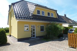 Ferienhaus mit Fasssauna