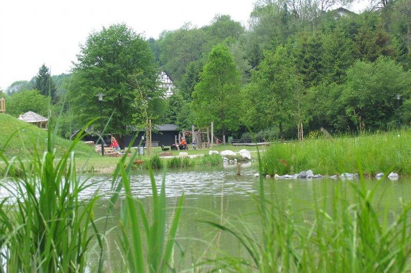 Freizeitpark Bullenwiese mit Spielplatz, Toiletten und See