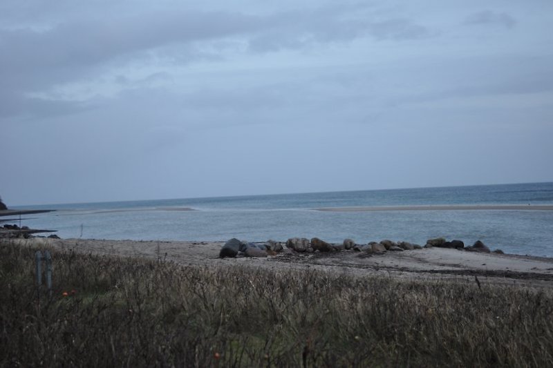 Langholzer Strand - Sandbank ist nicht immer sichtbar. Sehr feiner Sand - liegt ungefähr 200m von der Küste entfernt. Sandbank sieht man sehr selten.