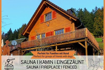 Hüttenchalet Waldschatz mit  Sauna