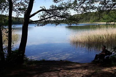 Pfingsten: Finnhütte m. Seeblick