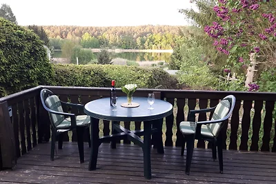 Pfingsten: Finnhütte m. Seeblick