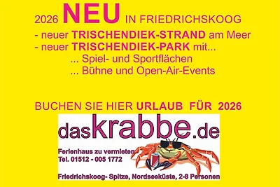 Ferienhaus Nordsee: Krabbe