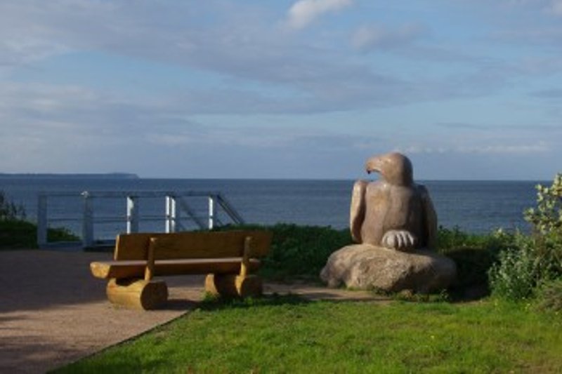 Vista desde el parque de spa hacia el mar Báltico