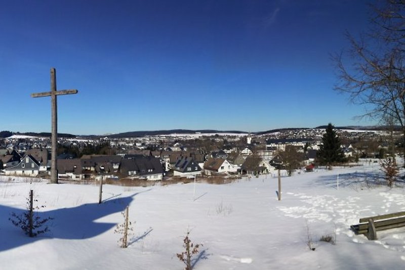 Spaziergang Blick auf Winterberg