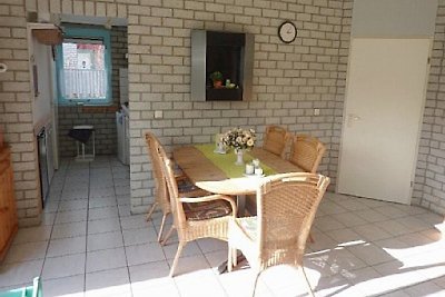 4 STERNE Haus Nordsee eingezäunt