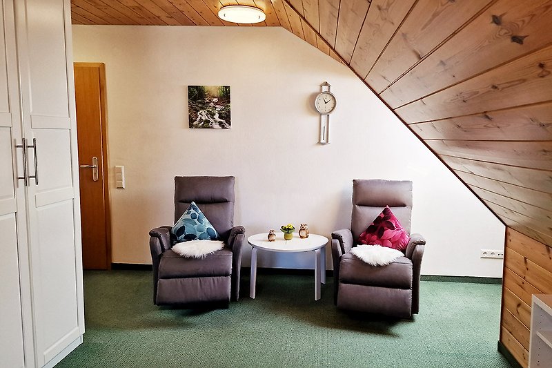 Relax Sessel im Wohnbereich Ferienwohnung "Eulenstube"