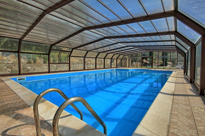 Casa Pancole - Großer Pool (7x14 m) mit aufschiebbarem Glasdach