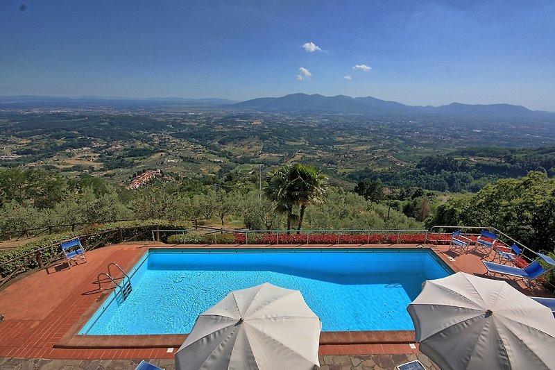 Villalta - Panorama von Terrasse beim Haus