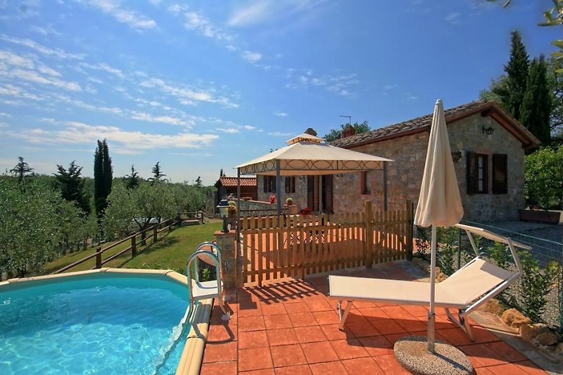 Casa L'Aia - Ferienhaus mit Pool - Chianti